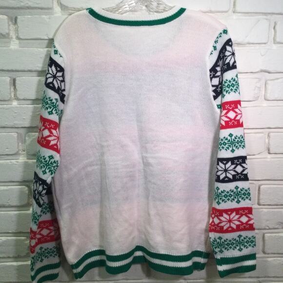 Ugly Christmas Sweater Blessed embellished themed Juniors XXL/19 - Picture 3 of 5